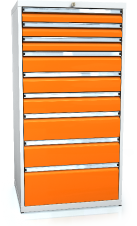 Schubladenschränke 1373 x 710 x 600 - 9x Schubladen